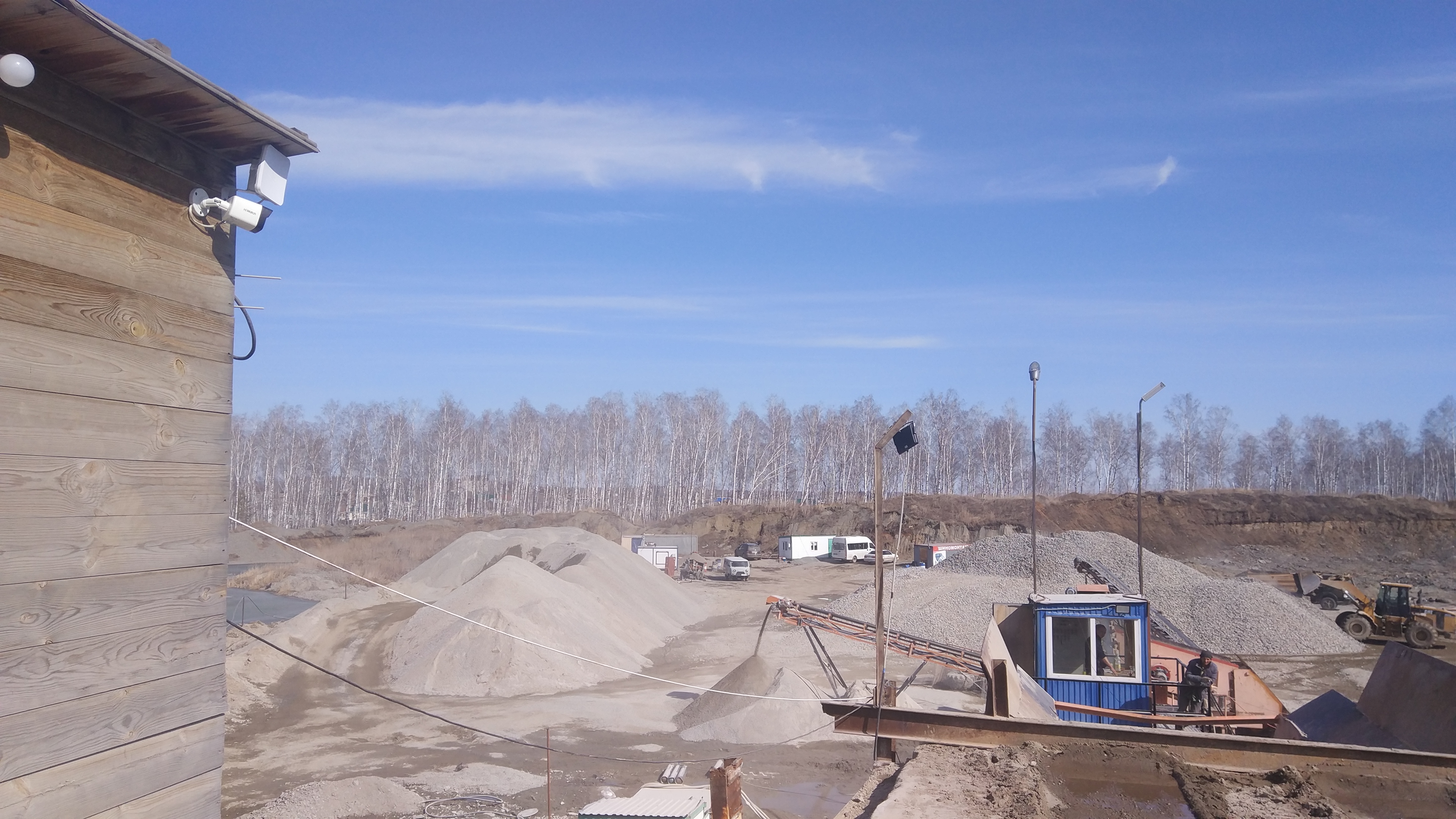Видеонаблюдение на карьере в Баландино
